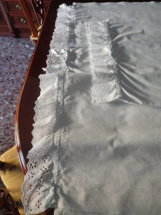 Juego de cama bordado de algodón
