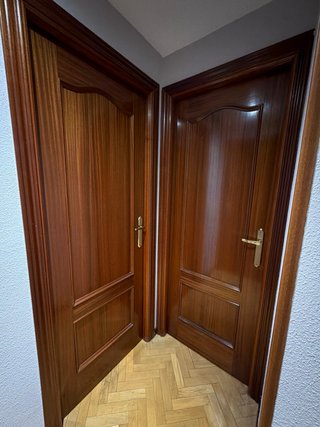 10 Puertas de madera con cristal y lisas