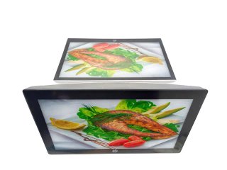 Moderno TPV HP con pantalla tactíl a bajo