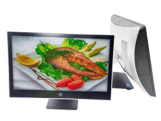 Moderno TPV HP con pantalla tactíl a bajo
