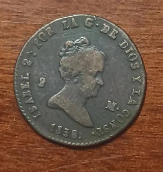 2 Maravedís Isabel II 1838