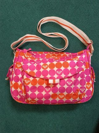 Bolso bandolera Roxy rosa y naranja