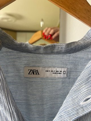 Camicia donna colletto alla coreana righe