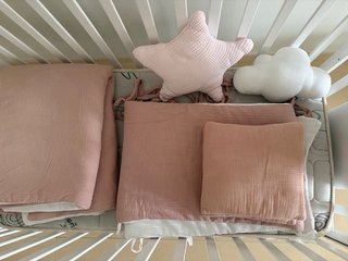 Cuna de Madera Blanca con Colchón