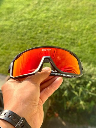Occhiali ciclismo UV400 a specchio sport moda LR