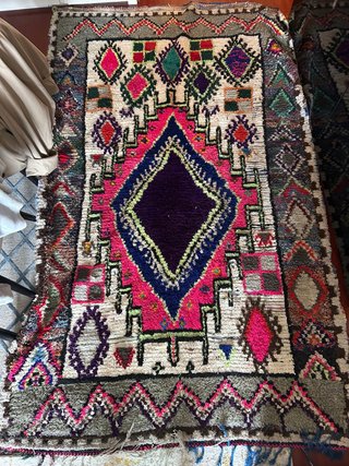 Alfombra Kilim Multicolor Tejida a Mano