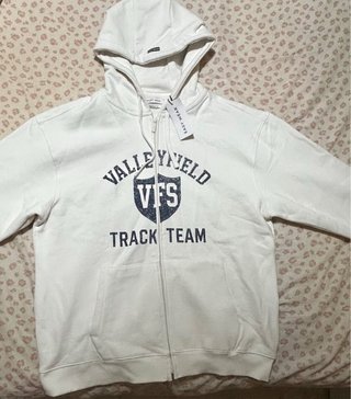 Sudadera Easy Wear blanca cremallera | Nueva