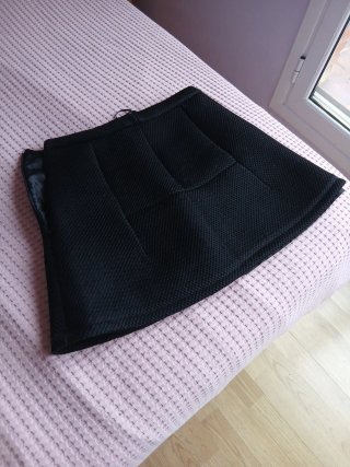 Falda negra Mango Talla S