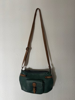 Bolso Bandolera Verde y Marrón