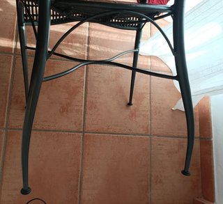Sillón colonial metal y bambú