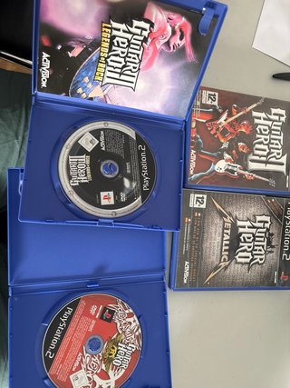 Pack 4 Juegos Guitar Hero PS2