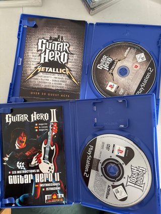 Pack 4 Juegos Guitar Hero PS2