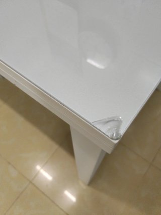 Mesa de cocina extensible blanca y gris