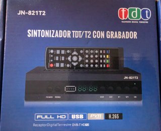 Sintonizador TDT/T2 con Grabador JN-821T2