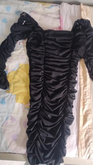 Vestitino nero con rouches