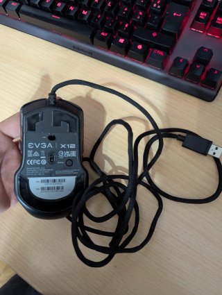 Ratón Gamer PC Negro y Morado