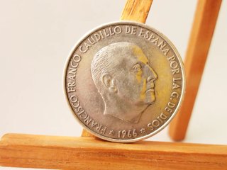Moneda Plata 100 Pesetas 1966 *66 Francisco Franco