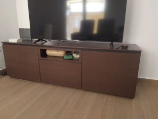 Mobile TV in legno marrone