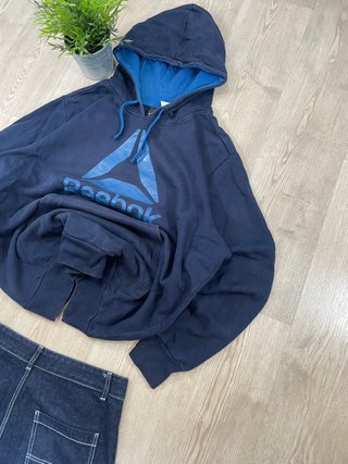 Sudadera Reebok Azul con Capucha