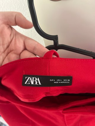 Bermuda Roja Zara Talla L
