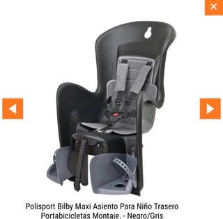 Sillita Bici Polisport Bilby Maxi Trasera