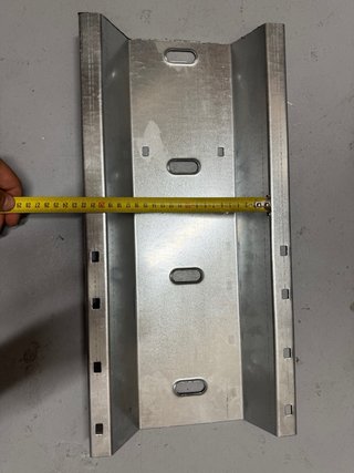 Semi carril para moto de acero 50 cm.