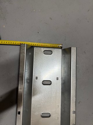 Semi carril para moto de acero 50 cm.