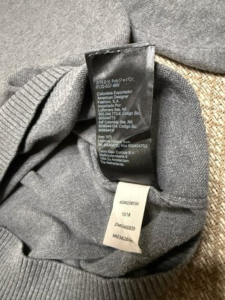 Jersey Calvin Klein Algodón Gris