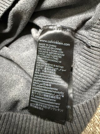 Jersey Calvin Klein Algodón Gris