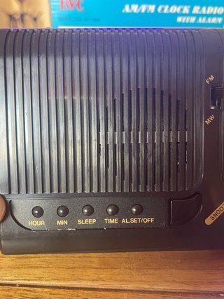 Radio despertador vintage digital LED rojo FM/MW