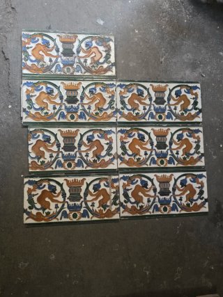 Cenefa de Cerámica Decorativa antigua triana