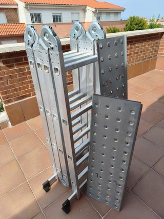 Escalera Plegable Aluminio 6m