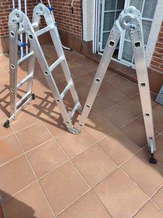 Escalera Plegable Aluminio 6m