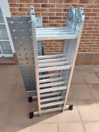 Escalera Plegable Aluminio 6m