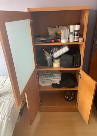 Mueble Vitrina Auxiliar de Madera