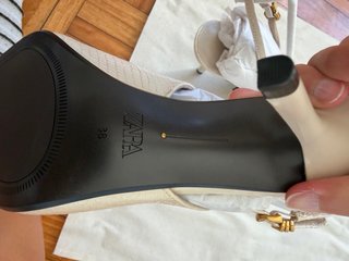 Sapatos Zara bege slingback