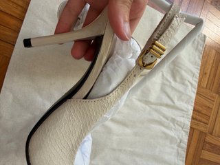 Sapatos Zara bege slingback