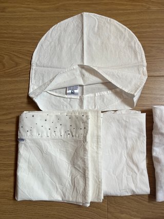 Lote sábanas Capazo/Moisés Blanco