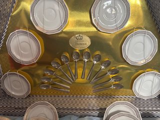 Set Porcellana Bavaria Oro Bianco