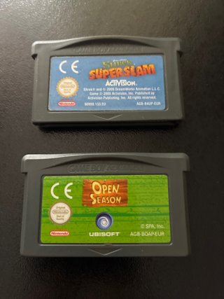 Lote 2 juegos Game Boy Advance: Shrek y Open Seaso