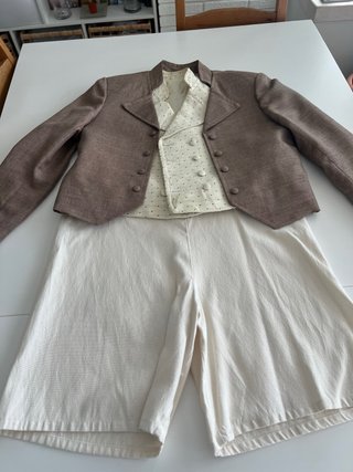 Traje Fallero Torrenti Beige/Marrón
