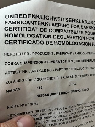 Muelles Cobra Nissan Juke