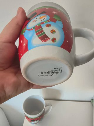 Coppia tazze mug Natale pupazzo di neve