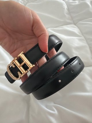 Cinto CH Dourado e Preto