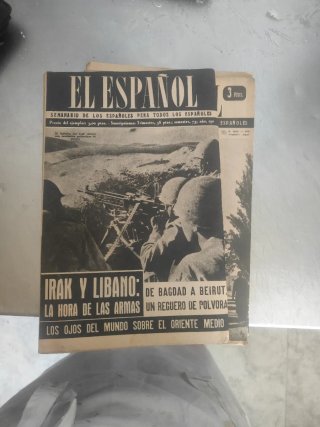 Revista antiguo el español 1958