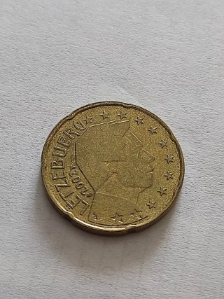 Moneta 20 centesimi Lussemburgo 2002