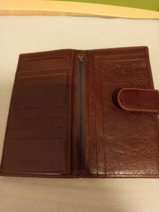 Cartera vintage piel marrón