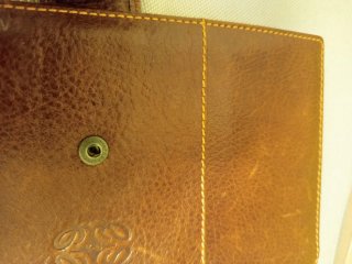Cartera vintage piel marrón