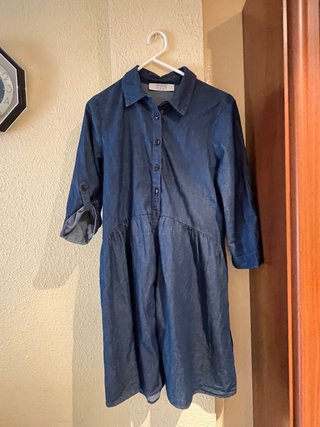 Vestido vaquero azul mujer