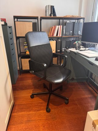 Silla de oficina IKEA RENBERGET Negra